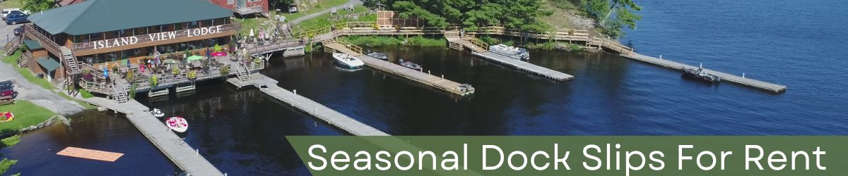 Seasonal Dock Slips on Rainy Lake
